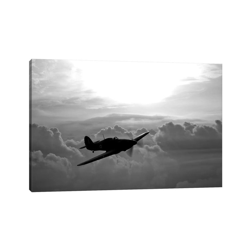 A Hawker Hurricane Aircraft In Flight II by Scott Germain - Wrapped Canvas Print, 20.32 cm H x 30.48 cm W