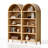 70.9"H*30.7"W 5-Tier Arched Cabinet Bookcase（Set of 2）