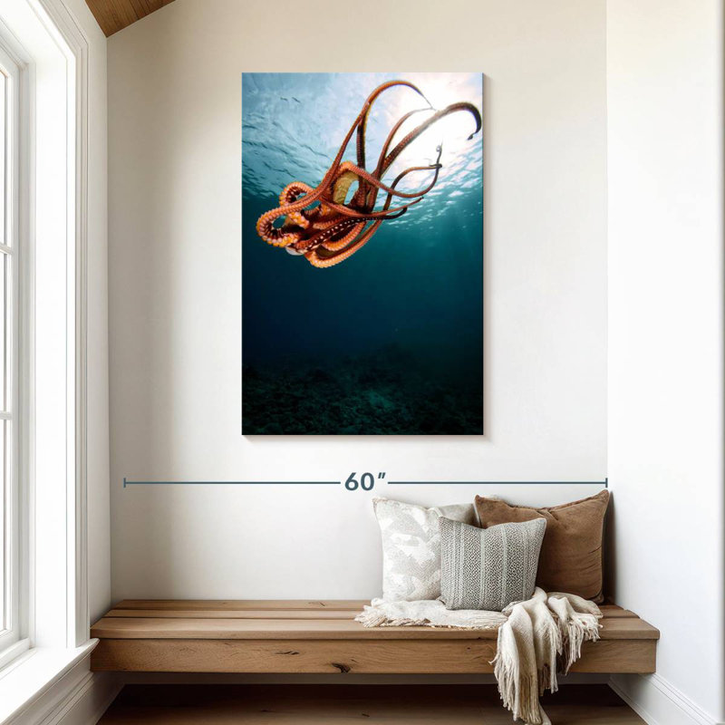 Brampt Diving Octopus, 45" H x 30" W