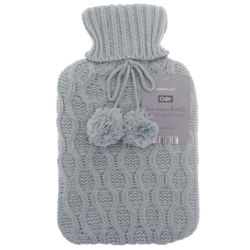 Country Club 2000ml Rubber Slim Water Bottle, Grey