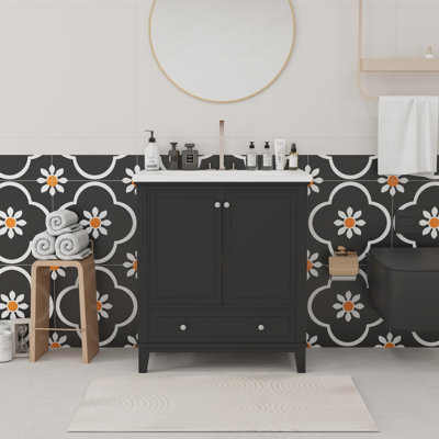 Meuble-lavabo 30 po avec lavabo en céramique
