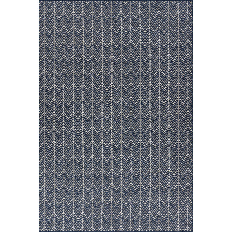  Tapis intérieur / extérieur Calissea, Marine, Rectangle de 5 pi x 8 pi