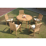 Rickey Outdoor 5 - Piece Teak Dining Set