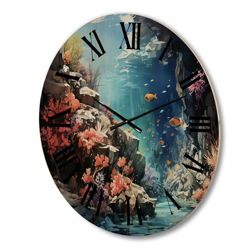 Solid Wood Wall Clock, Medium