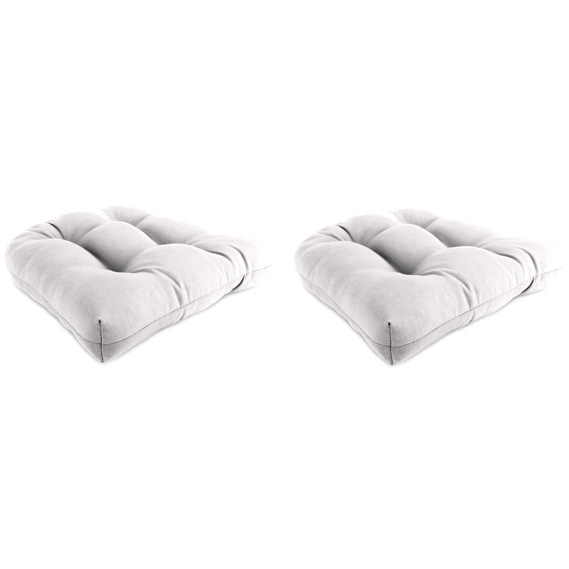 Outdoor Wicker Seat Cushion, Canvas Linen Polyester