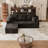 Boneless U-Shaped Modular Sectional Sofa, Cloud L-Shaped Sectional Couch with Deep Seat for Living Room Bedroom-251076616-251076623