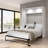 Maile High-Gloss Scratch-Resistant Murphy Bed with LED Lights and Built-In Charging Station-100095168