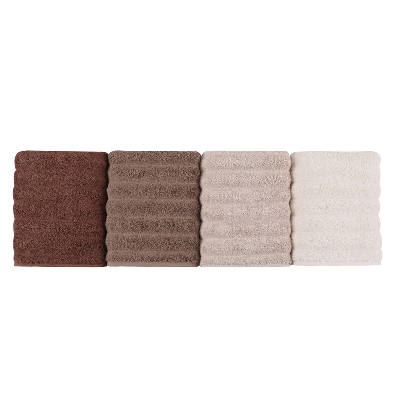 Ensemble de serviettes 4 pièces 100% coton, Vison