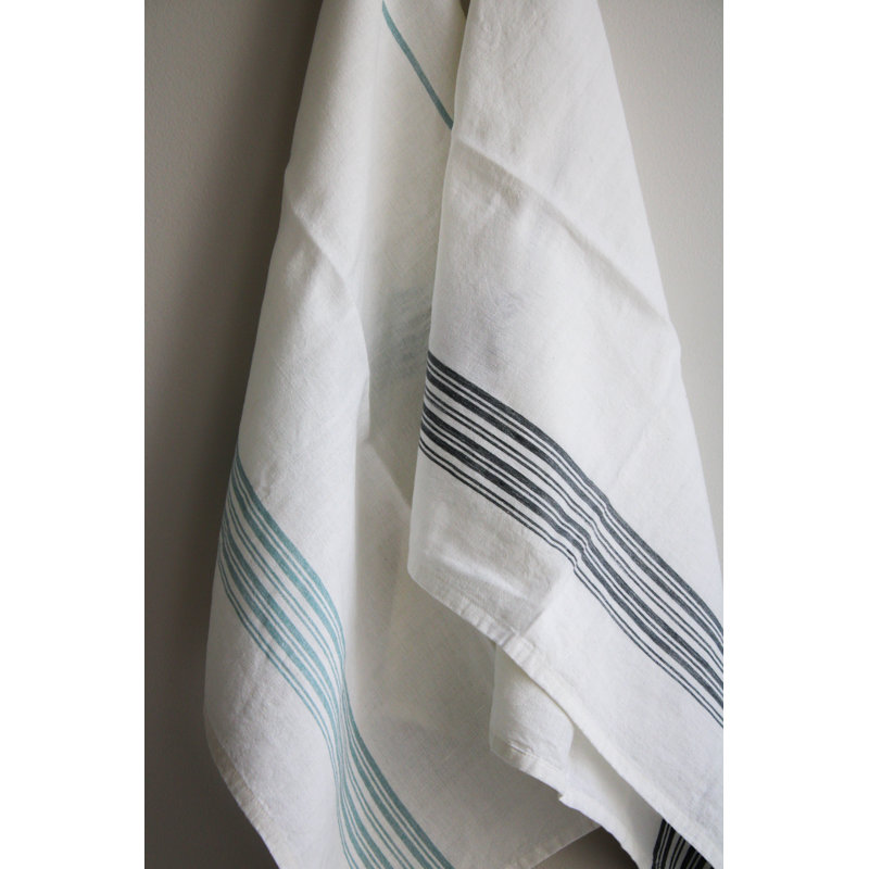 Ensemble de 2 serviettes à thé Dinard, Bleu clair