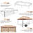 12x20ft Heavy Duty Gazebo with Metal Steel Frame Sturdy Tent with Privacy Curtain and Mosquito Netting Outdoor Gazebo for Garden, Lawn, Backyard, Garage-113581764