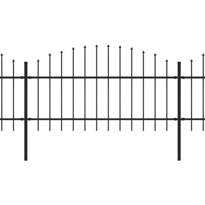 Myrobalan Black Metal Fence Panels
