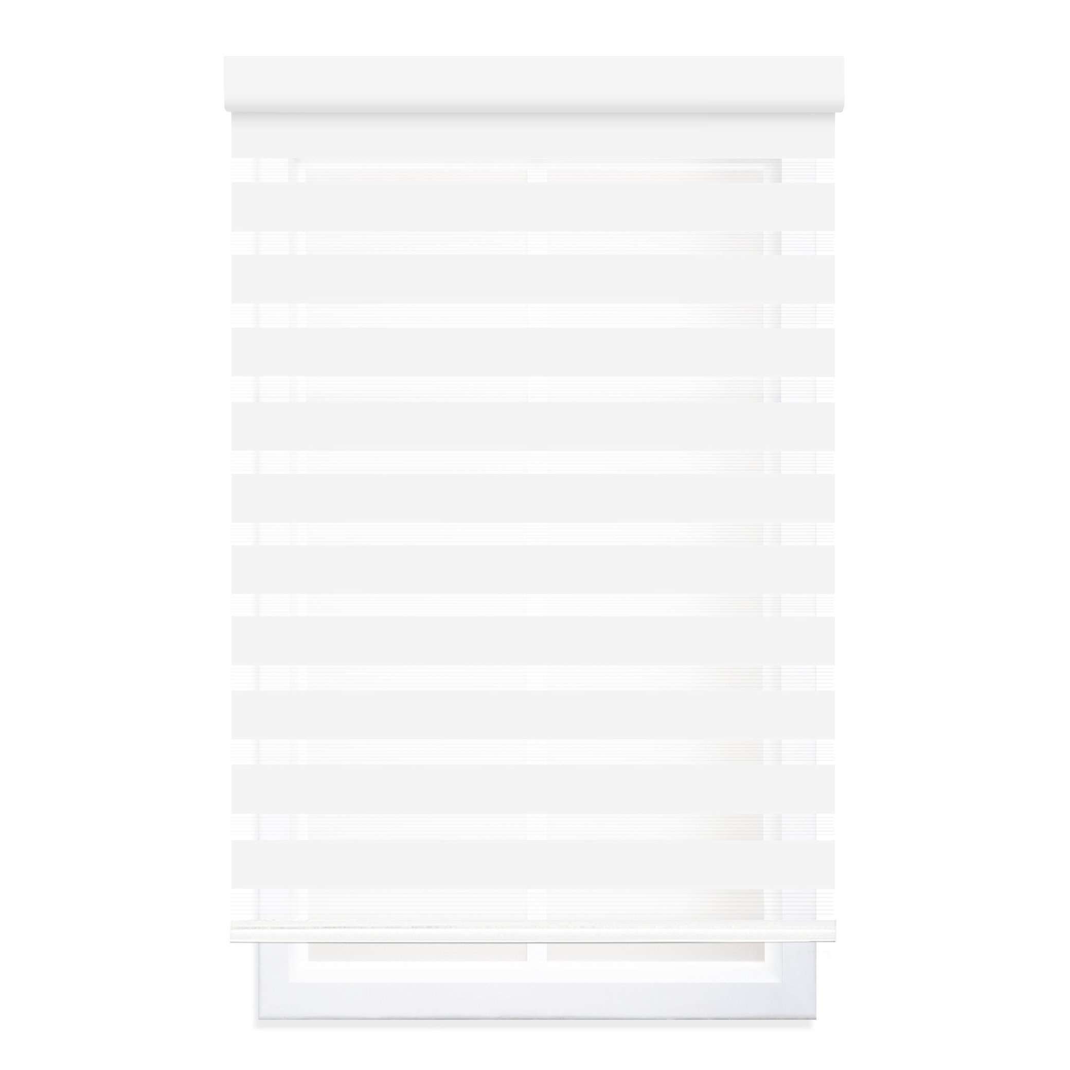 Symple Stuff Cordless Zebra Roller Shade with Room Darkening and SemiSheer Dual View & Reviews