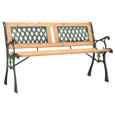 Artiste Garden Bench 122 cm Cast Iron and Solid Firwood