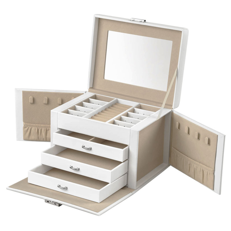 Wood Jewellery Box +, Black