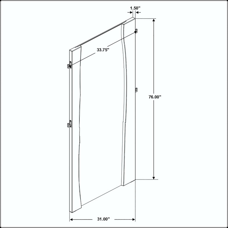 Full-Length Floor Mirror with Live Edge Wood Frame