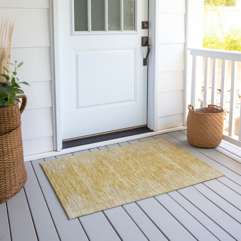 Abstract Indoor / Outdoor Rug, Rectangle 1'8" x 2'6"