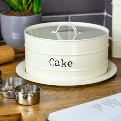 Harbour Housewares Vintage Metal Kitchen Cake Tin