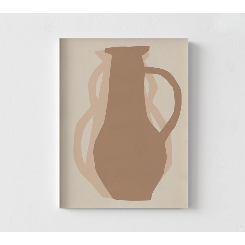 «Medina I» par Marrakech, très grande classe de poterie, impression d'affiche en céramique brune, décoration murale maison de ton terre, idée de décoration Studio d'art