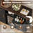 55.1'' W Coffee Bar Cabinet with Fridge Space, Buffet Sideboard Table with Charging Station-124456109