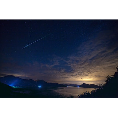 Real falling stars 1 Piece Wrapped Canvas Wall Art
