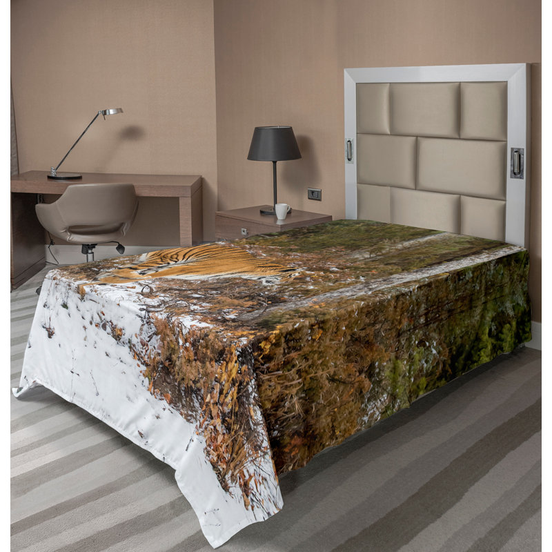 Drap plat Ambesonne Savannah, Drap plat pour lit simple