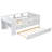 Multi-Functional Twin Daybed with Trundle, Drawers, Desk & Headboard Storage, White-118752216