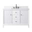Ensemble de meuble-lavabo autoportant 48 po avec plateau en marbre Caldwell-107663213-107663204-107663211