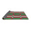 Tapis vert / rouge à motif géométrique Antonius-75680500