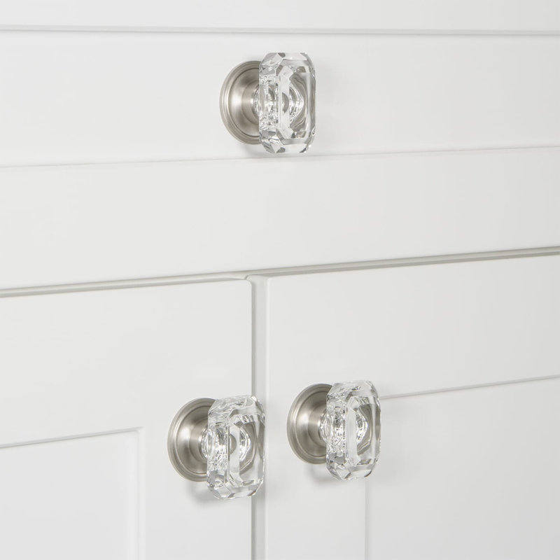 Baguette Cabinet Knob, Satin Nickel