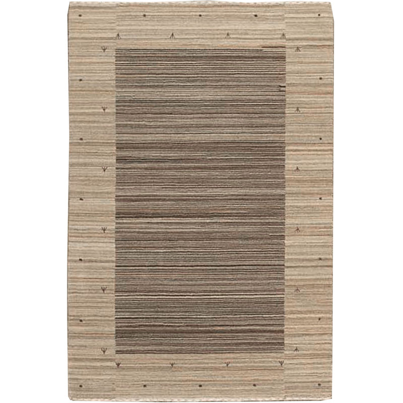 Tapis beige noué à la main de haute qualité