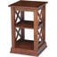 Solid Hardwood Accent Table With Centre Shelf, Ready-To-Assemble Design For Versatile Home Decor
