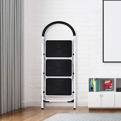 3 - Step Steel Lightweight Folding Step Ladder