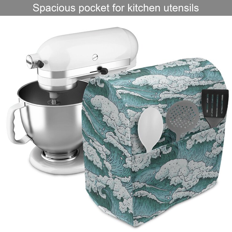 Turquoise/White Stand Mixer Cover East Urban Home