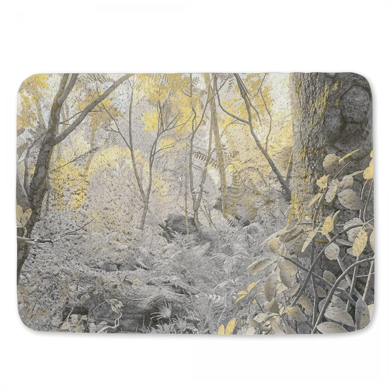 Tapis de bain Golden foliage, L 17 po x L 24 po