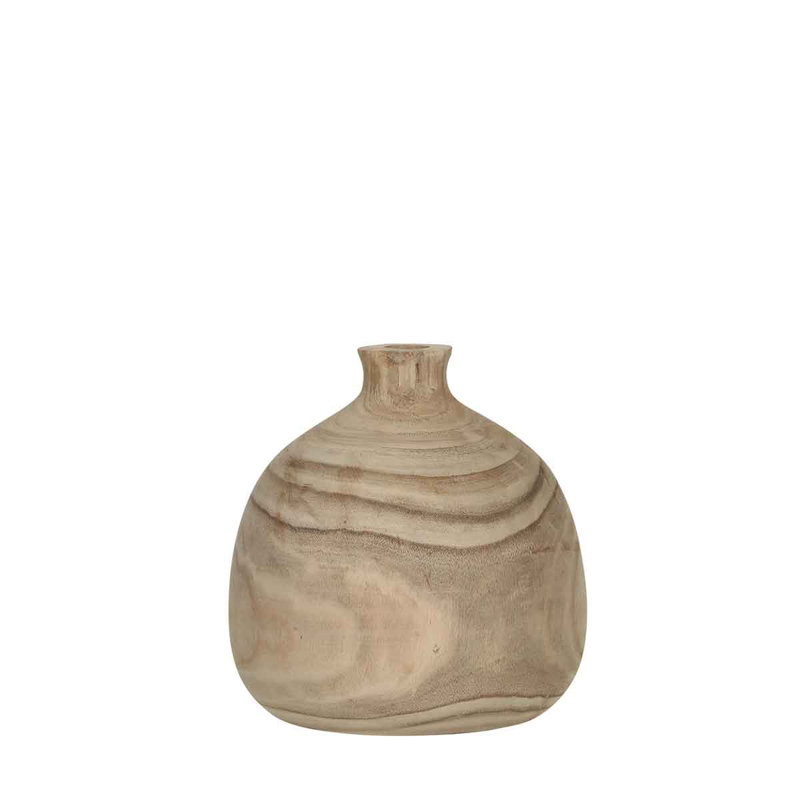 Dian Handmade Paulownia Wood Table Vase