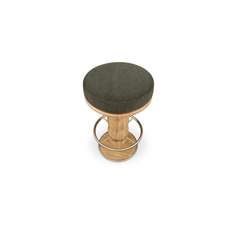 Nio Swivel Counter Stool White Mist, Green