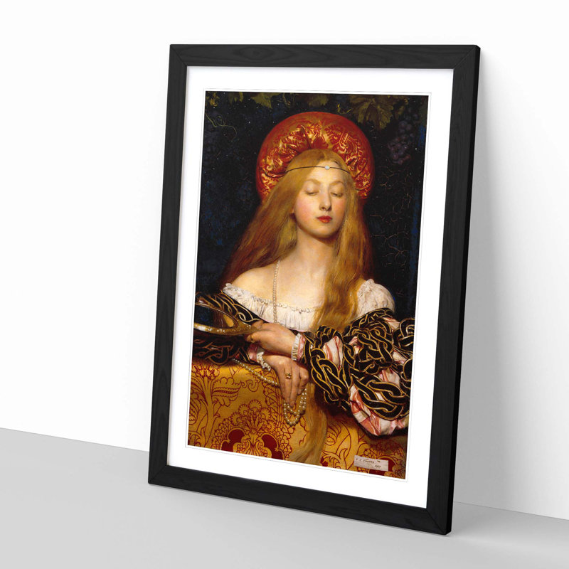 Vanity by Frank Cadogan Cowper - Framed Print, Black