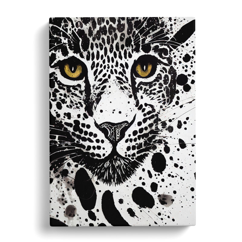Leopard Splatter Vol.2 - Wrapped Canvas, 60cm H x 40cm W x 3cm D