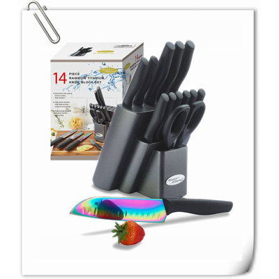Rephen Knife 14 Piece Knife Block Set