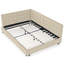 Structure de lit rembourrée en velours polyvalente avec confort et style pour la chambre à coucher et le salon-356917486