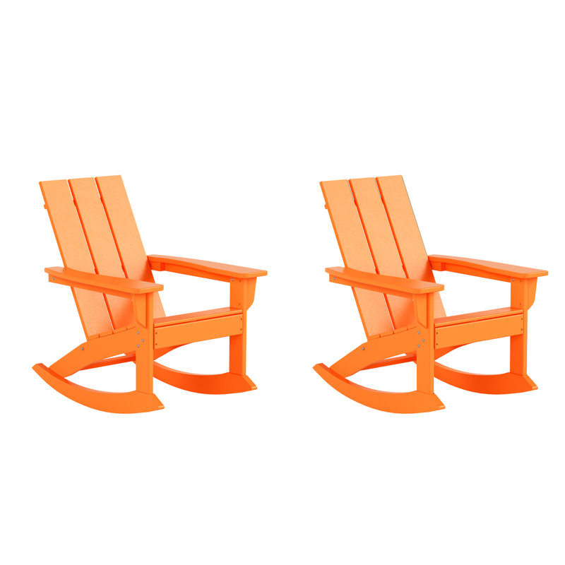 Joubert Outdoor Adirondack Set, Orange