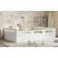 Lit plateforme surbaissé avec garde-corps pleine longueur et lattes de soutien en bois pour un sommeil sécuritaire, silencieux et peu encombrant.-93614702-93614701