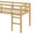 Twin Loft Bed With Guardrails And Ladder-721587283