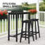 28,7 po Ensemble de 2 tabourets de bar en bois massif-373606145