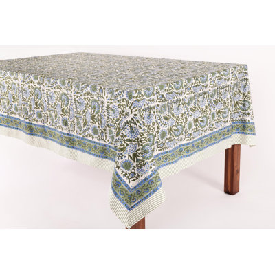 Nappe en trèfle 100% coton Clover Blue