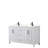 Daria 60'' Double Bathroom Vanity with Carrara Marble Top-97964197-97964205-97964200