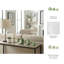 Sagebrook Home 3-Pieces 4/5/6" Zelen Green Quartz Resin Spheres