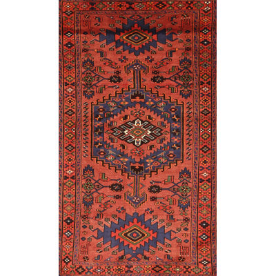 Tapis traditionnel marron foncé