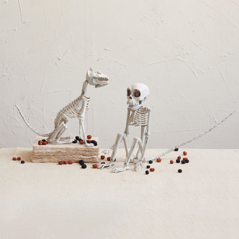 Plastic Monkey Skeleton Décor