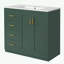 Meuble-lavabo de salle de bain avec lavabo, 3 tiroirs et portes à fermeture douce-458404268